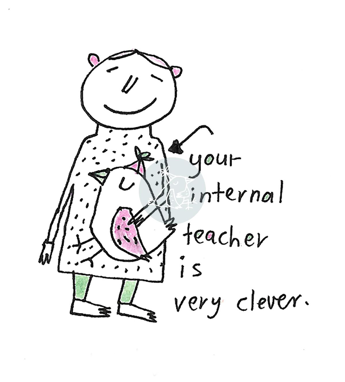 Originalzeichnung - your internal teacher