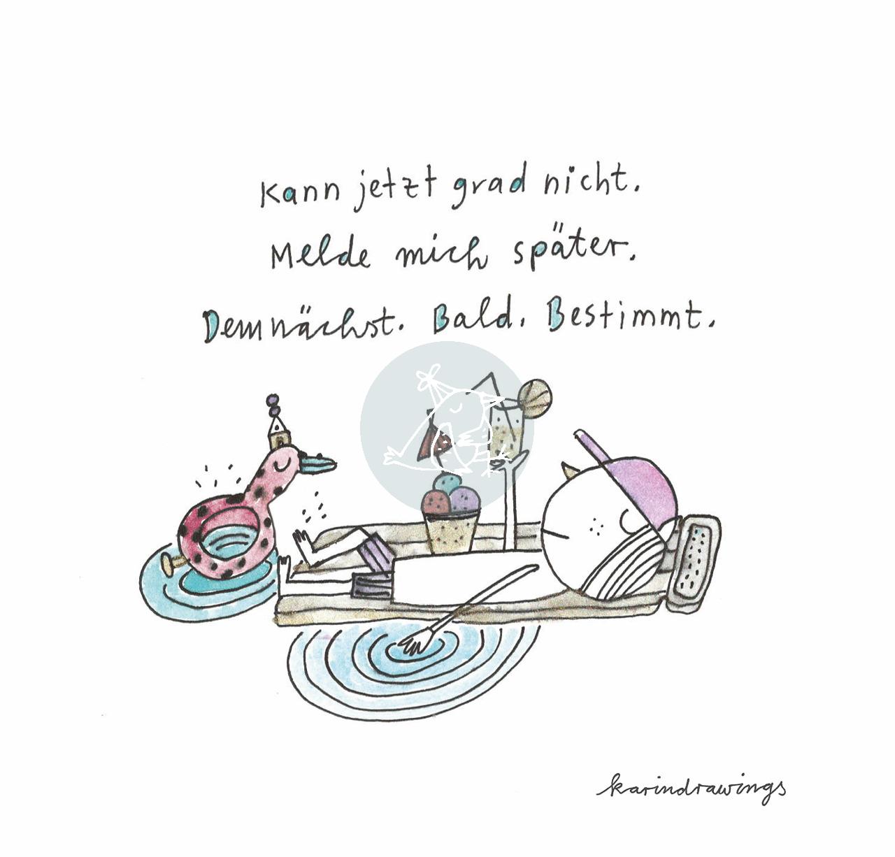Postkarte - kann jetzt nicht